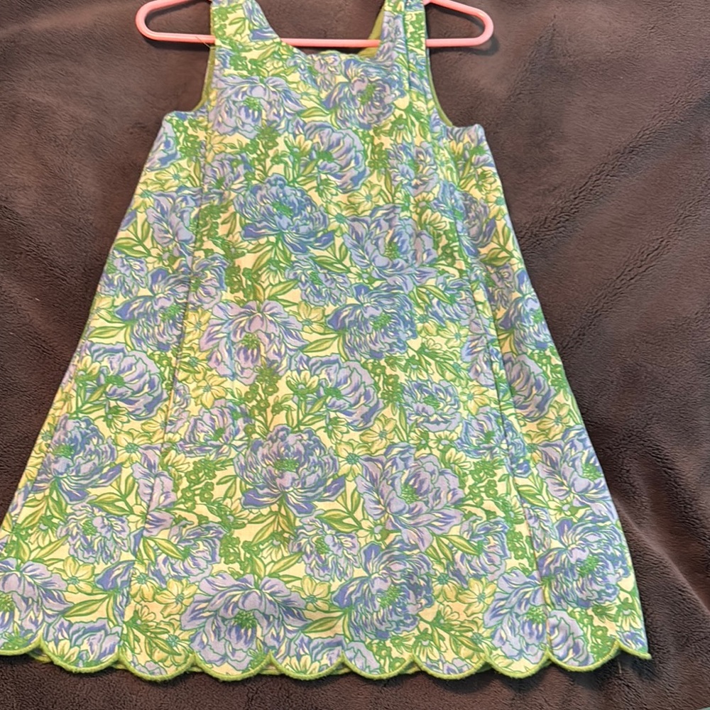Tommy Bahama Floral Green and Blue girls Dress
